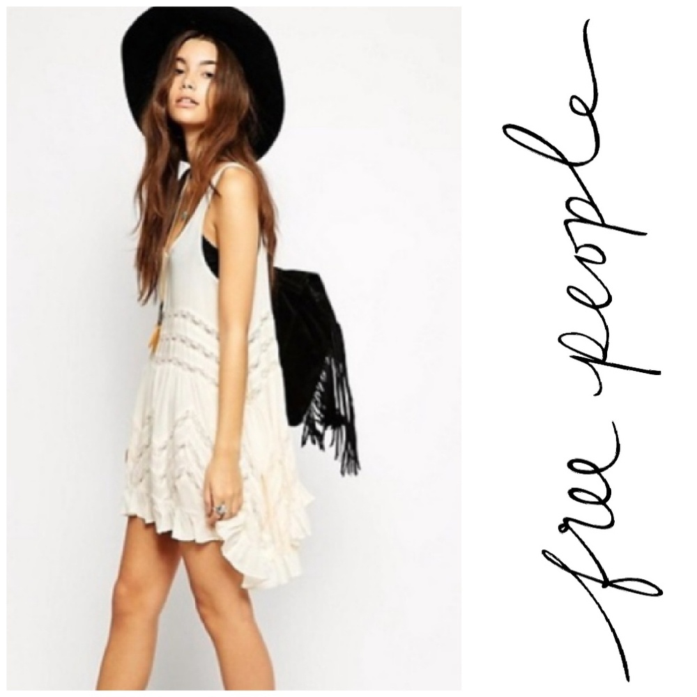 Free People I Voile and Lace Trapeze Slip Dress